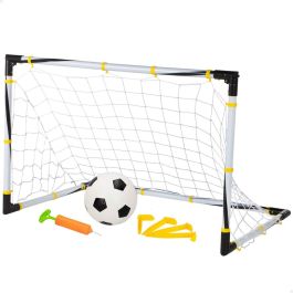 Color Baby Portería de Fútbol Plegable 90x59x59 cm con Pelota e Hinchador, Material Plástico y Poliéster para Niños +3 Años Color Baby Portería de Fútbol Plegable 90x59x59 cm con Pelota e Hinchador, Material Plástico y Poliéster para Niños +3 Años