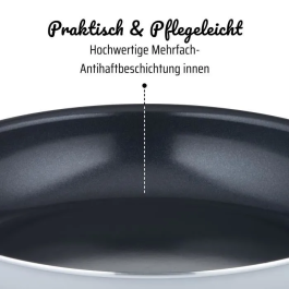 GSW GSW4005643862677 Sartén Profesional 32 cm Inducción Aluminio Forjado Grueso Calidad Gastronómica