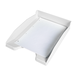 Q-connect Bandeja sobremesa plástico blanco opaco 240x70x340 mm