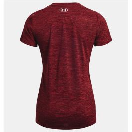 Camiseta de Manga Corta Mujer Under Armour Rojo Oscuro