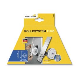 Schellenberg Recogedor empotrable para persiana, aluminio cromado, 50 x 244 x 140 mm