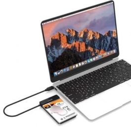 Aisens ASE-25C04B Adaptador USB-C a SATA para Discos Duros 2.5" HDD/SSD - USB 3.1 Gen1 (5.0Gbps) con UASP Negro