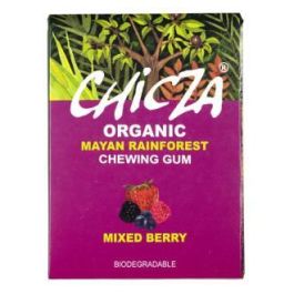 CHIZCA Chicle Orgánico Sabor Frutas del Bosque 8 Unidades x 30g Certificado, Vegano, Sin Gluten Precio: 3.4999998. SKU: B186H3WXZA
