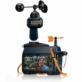 Bresser BRE4007922083797 Estación meteorológica exterior con pantalla LCD, mide temperatura, lluvia y viento