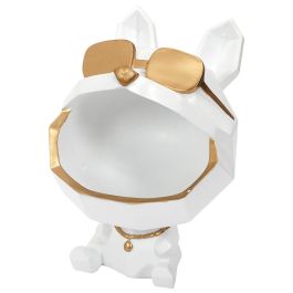 Home Deco Factory Vaciabolsillos Perro Gafas Escultura Home Deco Factory Bla