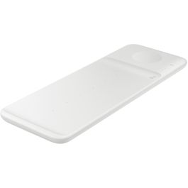 Samsung Wireless Charger Trio Pad EP-P6300, Cargador Inalámbrico para 3 Dispositivos, Blanco