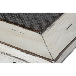 DKD Home Decor Mesa Centro Item Home Blanco Marron 167 x 90 x 50 cm