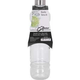 Botella de vidrio Anna 1L con tapa metálica - 8x31 cm (12 Unidades) Botella de vidrio Anna 1L con tapa metálica - 8x31 cm (12 Unidades)
