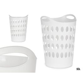 Kipit Cesto de Plástico Blanco 50 L con Asas 44 x 56.5 x 42 cm (Set de 12) Precio: 78.58999973. SKU: S3606114