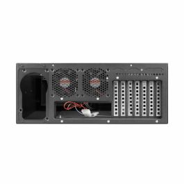 Lanberg SC01-4504-10B Bastidor de infraestructura modular (4U) Negro con 3 ventiladores para unidades HDD