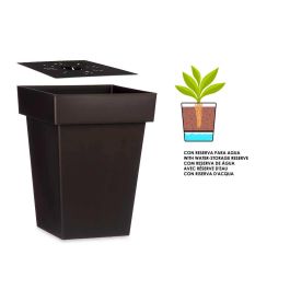 Maceta Cuadrada Antracita Con Reserva Agua 40Cm Ibergarden (6 Unidades) Maceta Cuadrada Antracita Con Reserva Agua 40Cm Ibergarden (6 Unidades)