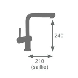 Edouard Rousseau AAAQX09912 Grifo Mezclador de Lavabo SQUARE con Ducha Extraíble Cromo Edouard Rousseau AAAQX09912 Grifo Mezclador de Lavabo SQUARE con Ducha Extraíble Cromo