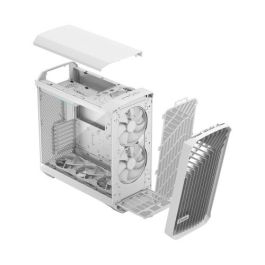 Fractal Design Torrent Blanco Caja de PC con 2x180mm Ventiladores Frontales y 3x140mm Ventiladores Inferiores, Soporta ATX, EATX, ITX