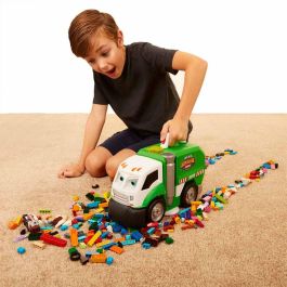 JAKKS PACIFIC Camión de Basura Interactivo Mr Dusty con Luces y Sonido para Niños +3 Años - ¡Barre, Come, Tira Juguetes! +50 Frases