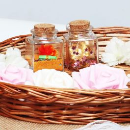 La Mediterranea Tarrito de Vidrio con Tapon de Corcho 50 ml - 4,1 x 6,3 x 4,1 cm (36 Unidades) La Mediterranea Tarrito de Vidrio con Tapon de Corcho 50 ml - 4,1 x 6,3 x 4,1 cm (36 Unidades)