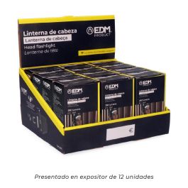 Edm Linterna Frontal con Sensor Recargable 8W LED Cob 280lm IP44 Luz Fría