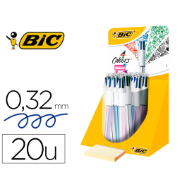 Bic Bolígrafo Cuatro Colores Shine Colores Metalizados Punta 1 mm Expositor Precio: 57.88999975. SKU: B1GSL6A2LG