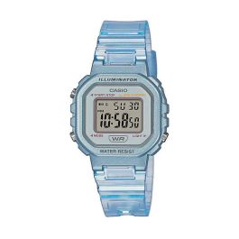 Casio CAS4549526345487 Reloj Digital Cuarzo Vintage para Mujer Azul y Transparente - Tendencia Fitness