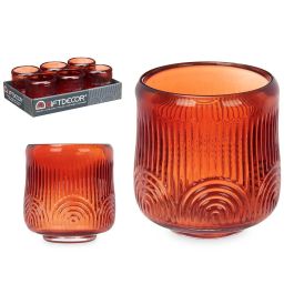 Portavela Circulo Raya Grd Teja Giftdecor 9X9CM (12 Unidades) Precio: 41.50000041. SKU: B17NLRZR2G