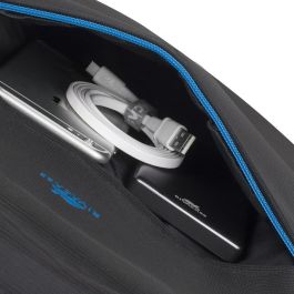 Rivacase 8069 Mochila para Portátil 17.3" Regent Negro/Azul con Compartimento para Tableta