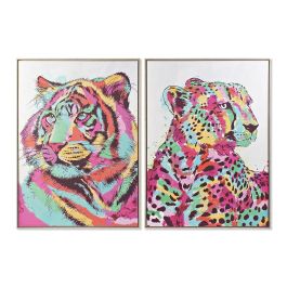 Cuadro DKD Home Decor 104 x 4,5 x 143,5 cm Tigre Moderno (2 Unidades) Precio: 198.95000048. SKU: S3028324