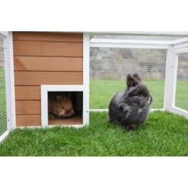 Kerbl KER4018653388709 Recinto Exterior para Animales Pequeños 132x102x59cm con Caseta Integrada y Malla Metálica Kerbl KER4018653388709 Recinto Exterior para Animales Pequeños 132x102x59cm con Caseta Integrada y Malla Metálica