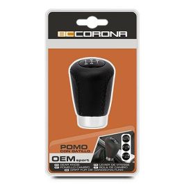 Sport POM30171 Pomo Coche Piel Perforada Negra