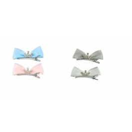 Set de 2 ganchos para pelo con lacito y corona - modelos surtidos Set de 2 ganchos para pelo con lacito y corona - modelos surtidos