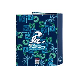 Carpeta de anillas El Niño Glassy Azul marino A4 27 x 33 x 6 cm