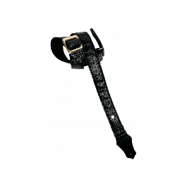 GETM Correa Guitarra Bajo Aussie Gator Black Ajustable hasta 165cm Polipiel Nailon Piel