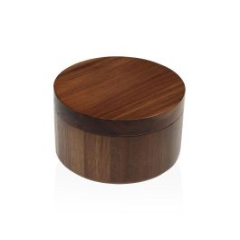 Salero con Tapa Versa Bambú Madera de acacia 11,7 x 6,8 x 11,7 cm