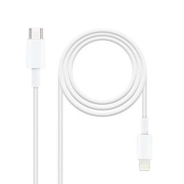 Cable de Datos/Carga con USB NANOCABLE 10.10.0600 50 cm Blanco (1 unidad)
