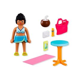 Playmobil Figurina Chica de Vacaciones Special Plus 72032 - Turista con Accesorios, Juguete de Construcción para Niños +4 Años