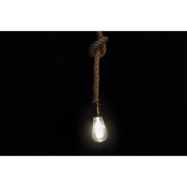 DKD Home Decor Lámpara de Techo Colgante Estilo Loft Nudo Cuerda Metal Natural Dorado 10x10x100cm E27 40W (6 Unidades) DKD Home Decor Lámpara de Techo Colgante Estilo Loft Nudo Cuerda Metal Natural Dorado 10x10x100cm E27 40W (6 Unidades)