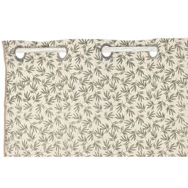 DKD Home Decor Cortina Cottage Nature23 Algodón Yute Natural Verde 260 x 140 cm (2 Unidades)