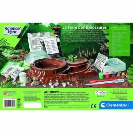 Clementoni CLE8005125527496 Terrario para Crear con 3 Figuras de Dinosaurios - Ciencia y juego El mundo de los dinosaurios Made in Italy