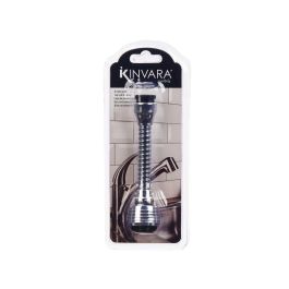Acople Grifo Kinvara Fregadero 9.2x23x4 cm, Metal/Plástico, Plata/Negro (24 Unidades) Acople Grifo Kinvara Fregadero 9.2x23x4 cm, Metal/Plástico, Plata/Negro (24 Unidades)