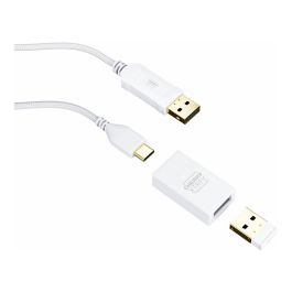 Cherry M64 Wireless Ratón Inalámbrico Blanco 26000 DPI Color Azul Turquesa