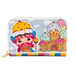 Loungefly Cartera Candy Land Take Me to the Candy Zip Around, Diseño King Kandy, Mr. Mint y Plumpy, Cuero Vegano