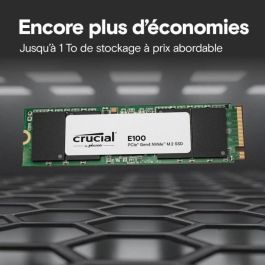 Crucial CT1000E100SSD8 Disco Duro SSD Interno 1 TB PCIe Gen 4.0 x4 NVMe M.2 2280 Crucial CT1000E100SSD8 Disco Duro SSD Interno 1 TB PCIe Gen 4.0 x4 NVMe M.2 2280