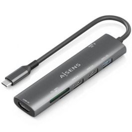 Aisens ASUC-7P027-GR Dock USB-C 7 en 1, HDMI 4K, 3xUSB, 1xUSB-C PD 100W, Lector SD/Micro SD, Gris Precio: 16.50000044. SKU: B1H8EMZZMW