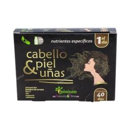 PINISAN Cabello Piel y Uñas 40 Cápsulas - Con L-Cisteína, L-Metionina, Magnesio, Hierro, Levadura de Cerveza y Vitaminas Precio: 10.5000005. SKU: B1DQR7EAJA