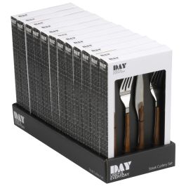 Day Juego de 2 Tenedores y 2 Cuchillos de Acero Inoxidable para Carne