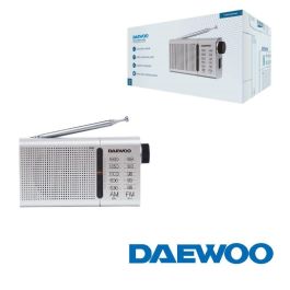 DAEWOO Radio Portátil AM/FM Plata con Altavoz Incorporado y Auriculares Incluidos Precio: 17.5000001. SKU: B179KHQBH2