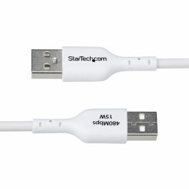 Cable USB A a USB-C Startech USB2AC2MNCWHE Blanco 2 m