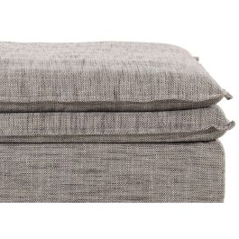 DKD Home Decor Módulo Auxiliar Sofá Horeca Marrón Claro de Poliéster 110x48x110 cm