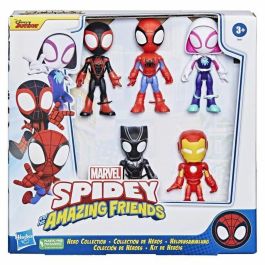 Hasbro HASF84015L0 Pack 5 figuras Spidey y sus Extraordinarios Amigos Colección Hero, juguete infantil, A partir de 3 años