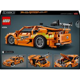 LEGO 42204 Toyota Supra Mk4 Fast and Furious Technic Kit de Maqueta de Coche de 6 Cilindros y Techo Targa
