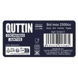 Bol Metal Inox Quttin 2500Cc (18 Unidades) Bol Metal Inox Quttin 2500Cc (18 Unidades)