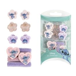 Cerdá Set de Accesorios para el Cabello Infantil Stitch en Caja, Multicolor, 8x13.8x0.1cm, Edad +3 años